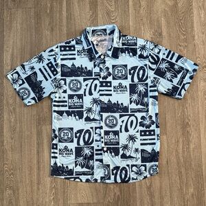 MLB Washington Nationals Hawaiian style shirt men’s sz L